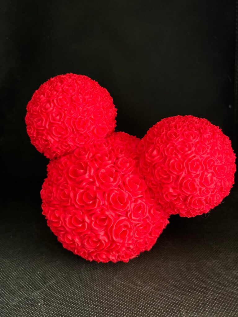 3D-Modell - Maus aus Rosen
